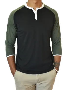 ¾ Sleeve Henley