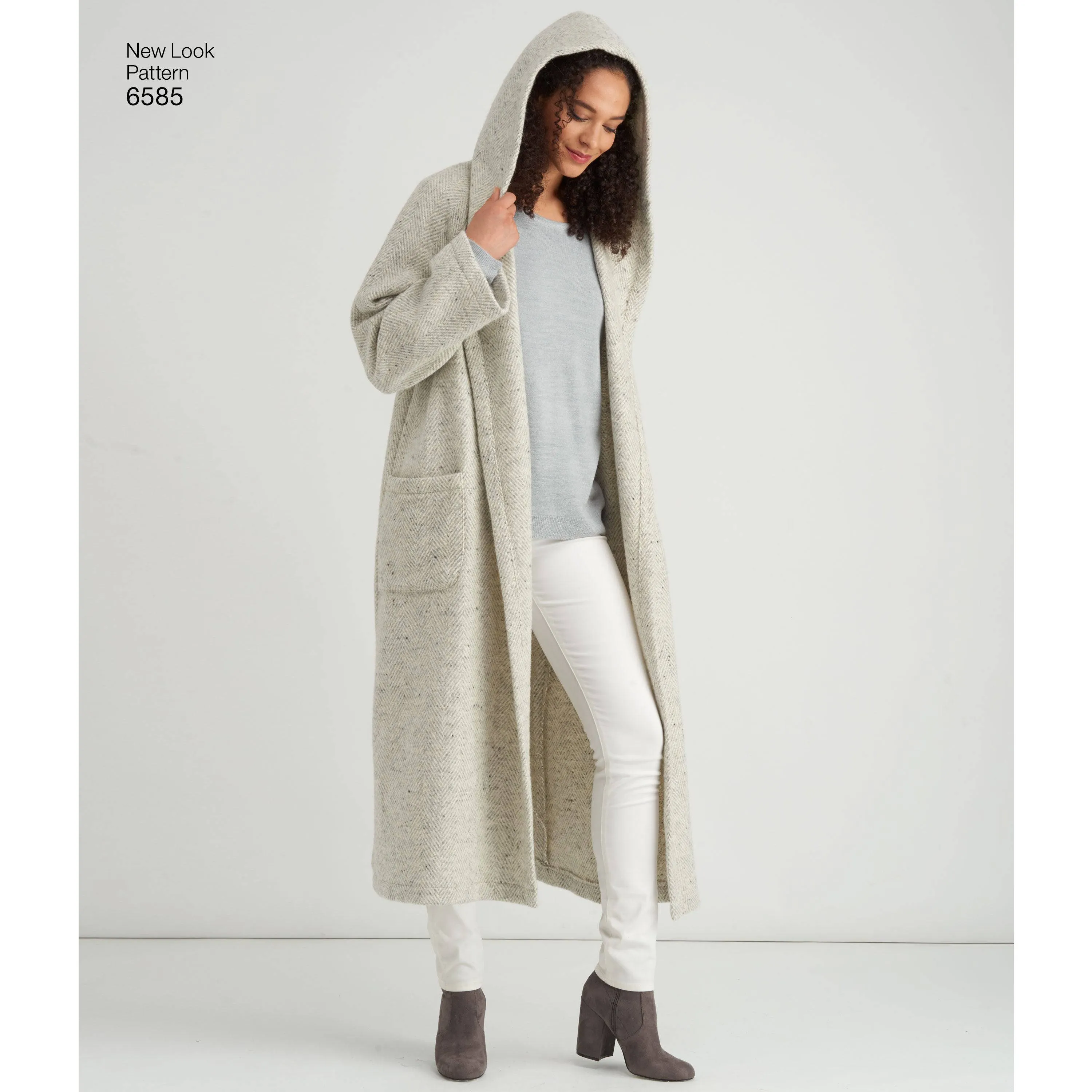 6585 New Look Pattern 6585 Misses' Coat with Hood