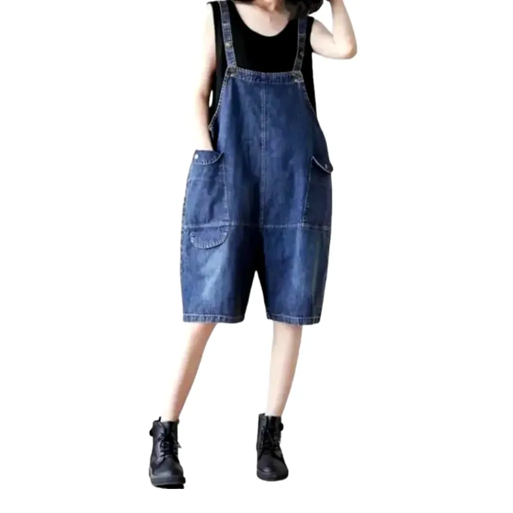 90s jean overall shorts for ladies