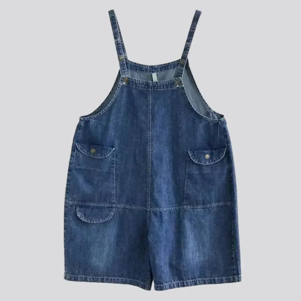 90s jean overall shorts for ladies