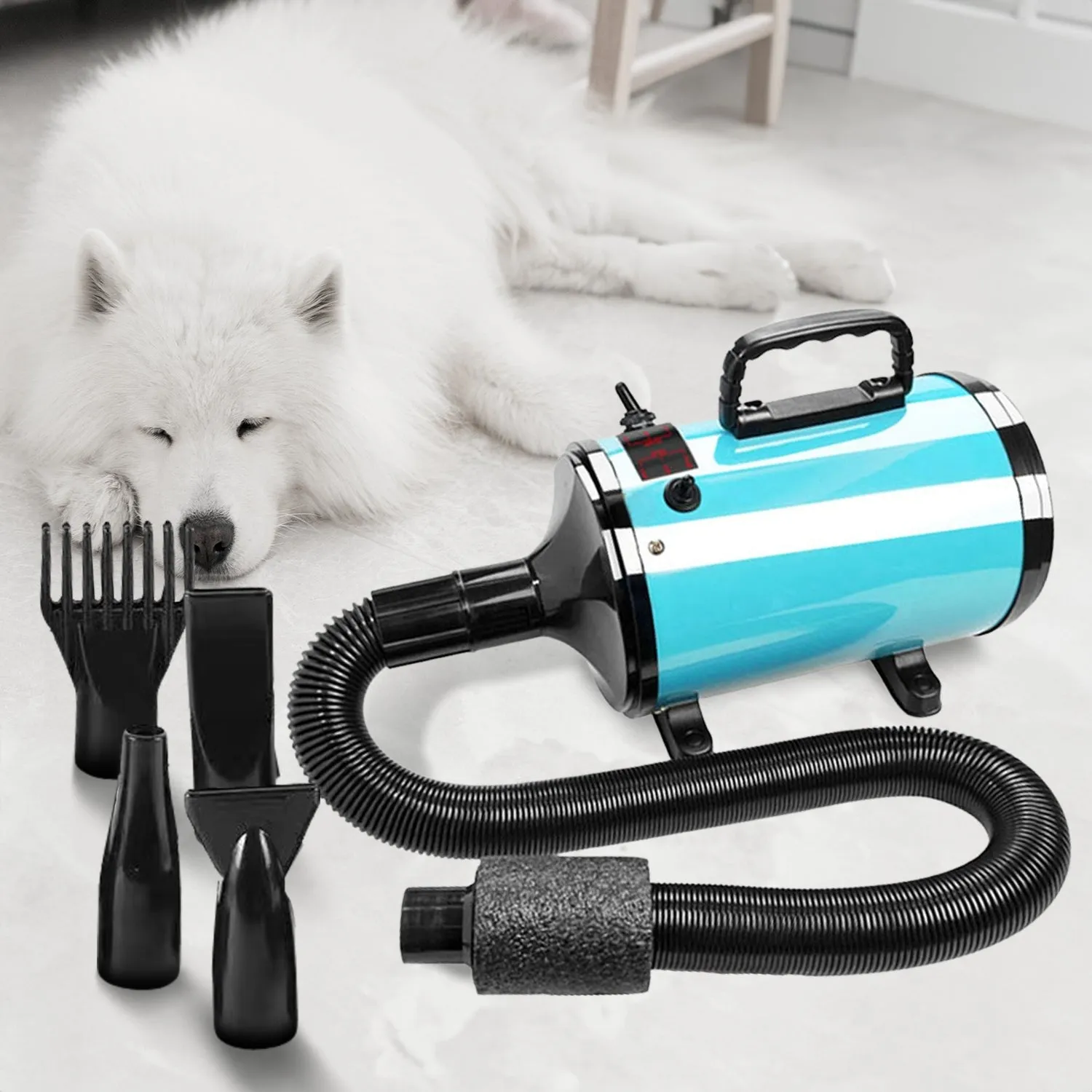 Adjustable Pet Hair Dryer with High Air Flow - Floofi