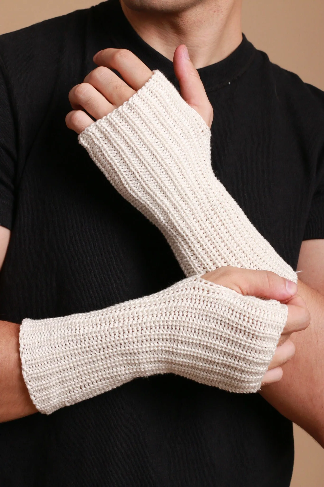 Allergy-Free Knitted Arm Warmers