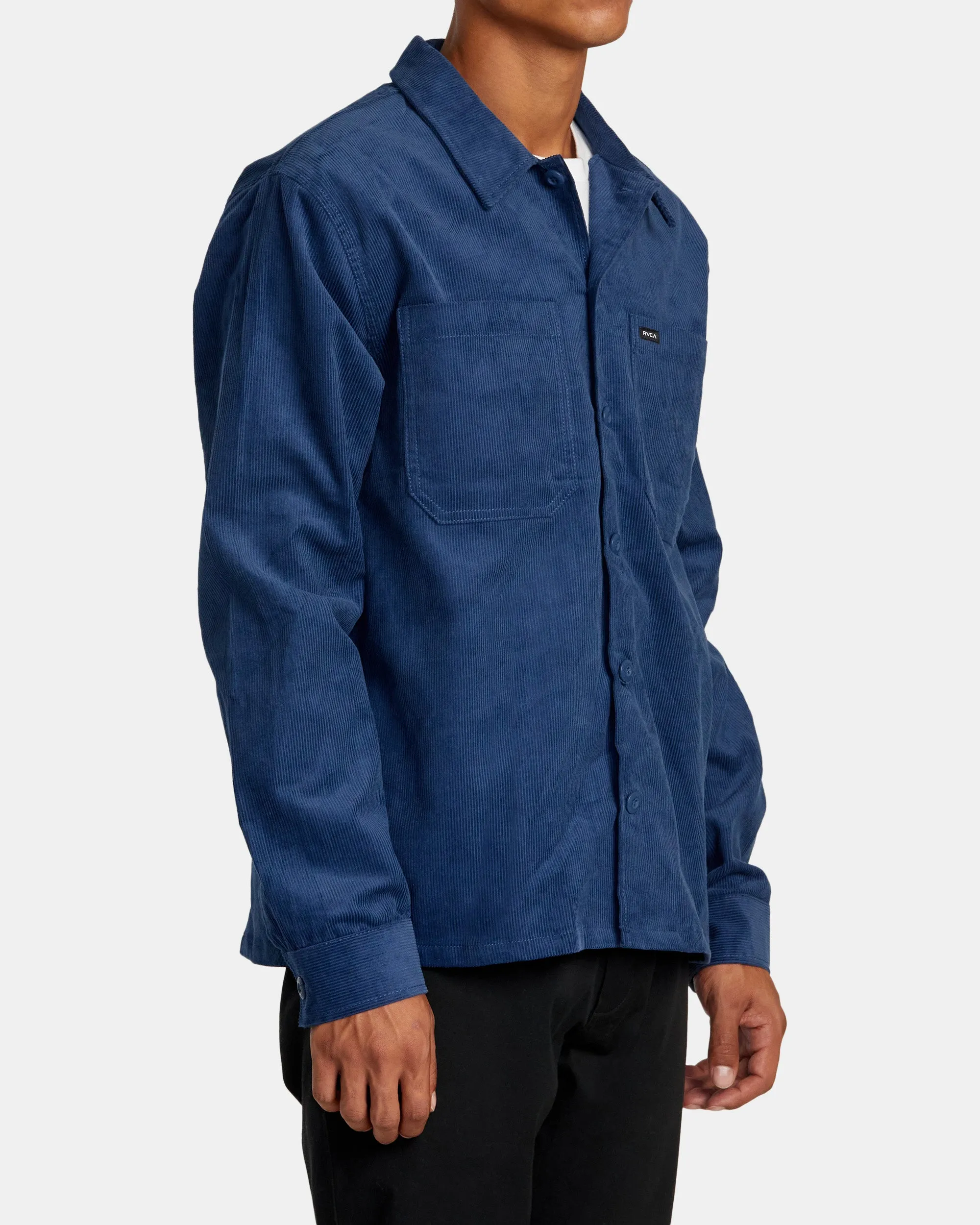 Americana Corduroy Overshirt - Dark Denim