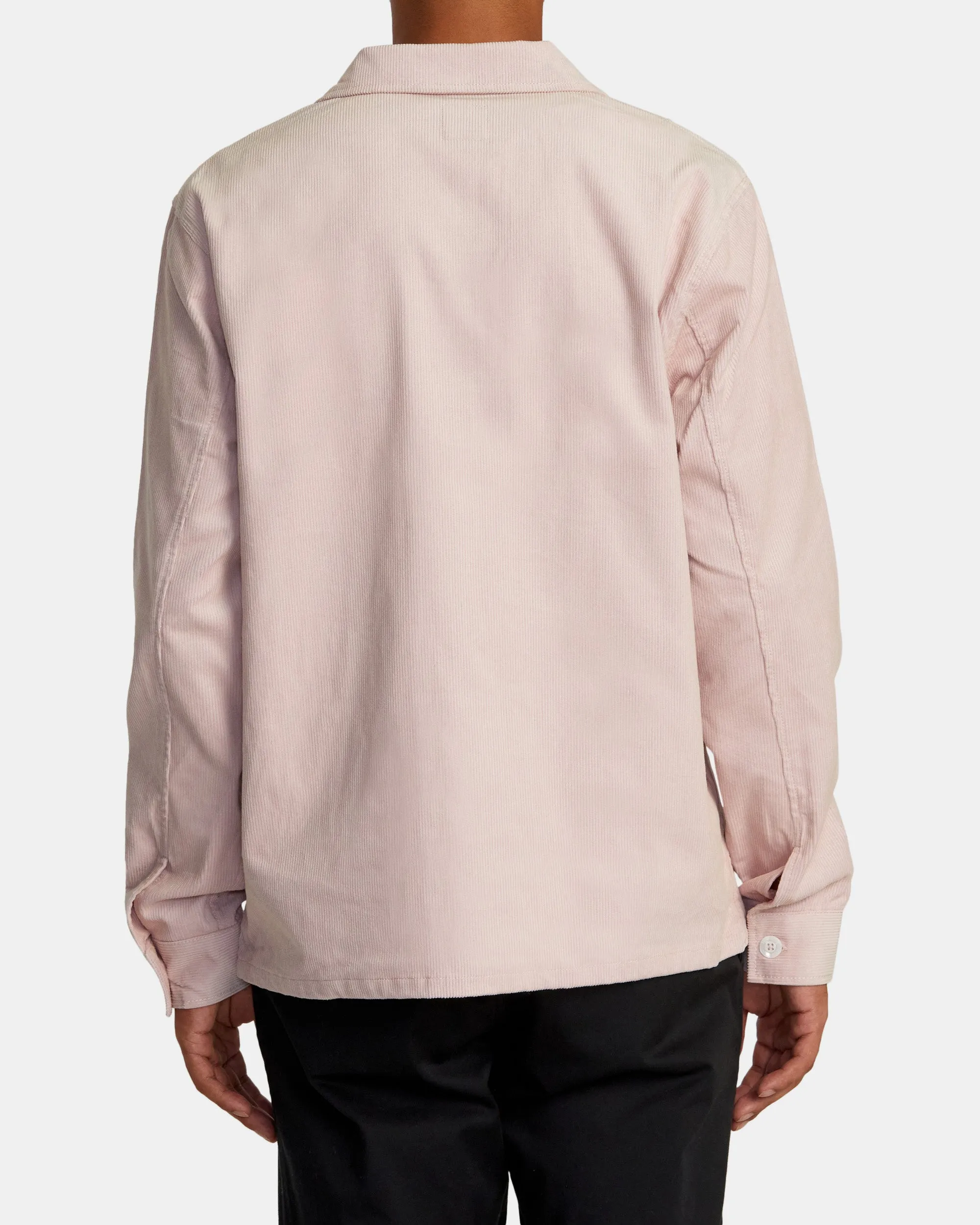 Americana Corduroy Overshirt - Pale Mauve