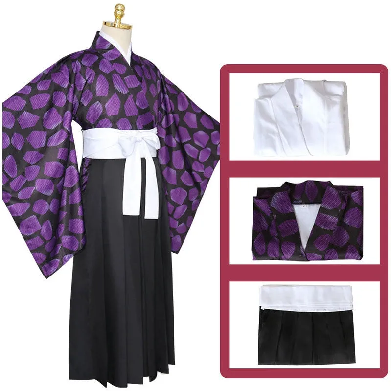 Anime Demon Slayer Kimetsu no Yaiba Kokushibou Tsugikuni Michikatsu Cosplay Costumes