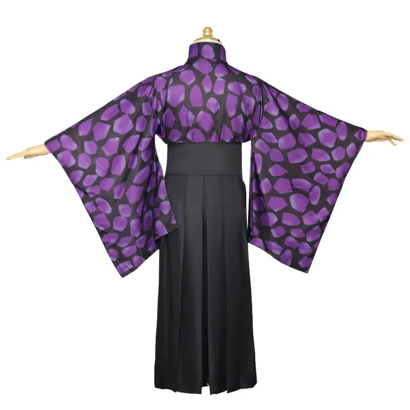 Anime Demon Slayer Kimetsu no Yaiba Kokushibou Tsugikuni Michikatsu Cosplay Costumes