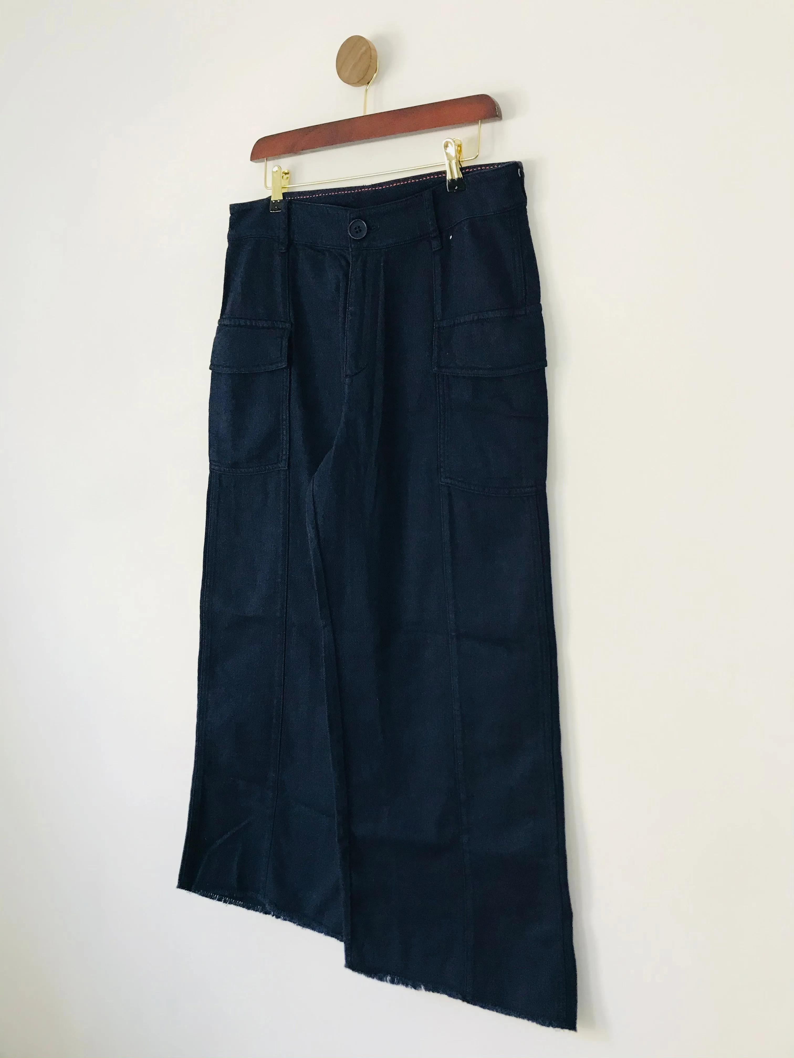 Anthropologie Women’s Wide Leg Trousers Culottes | UK12 | Navy Blue