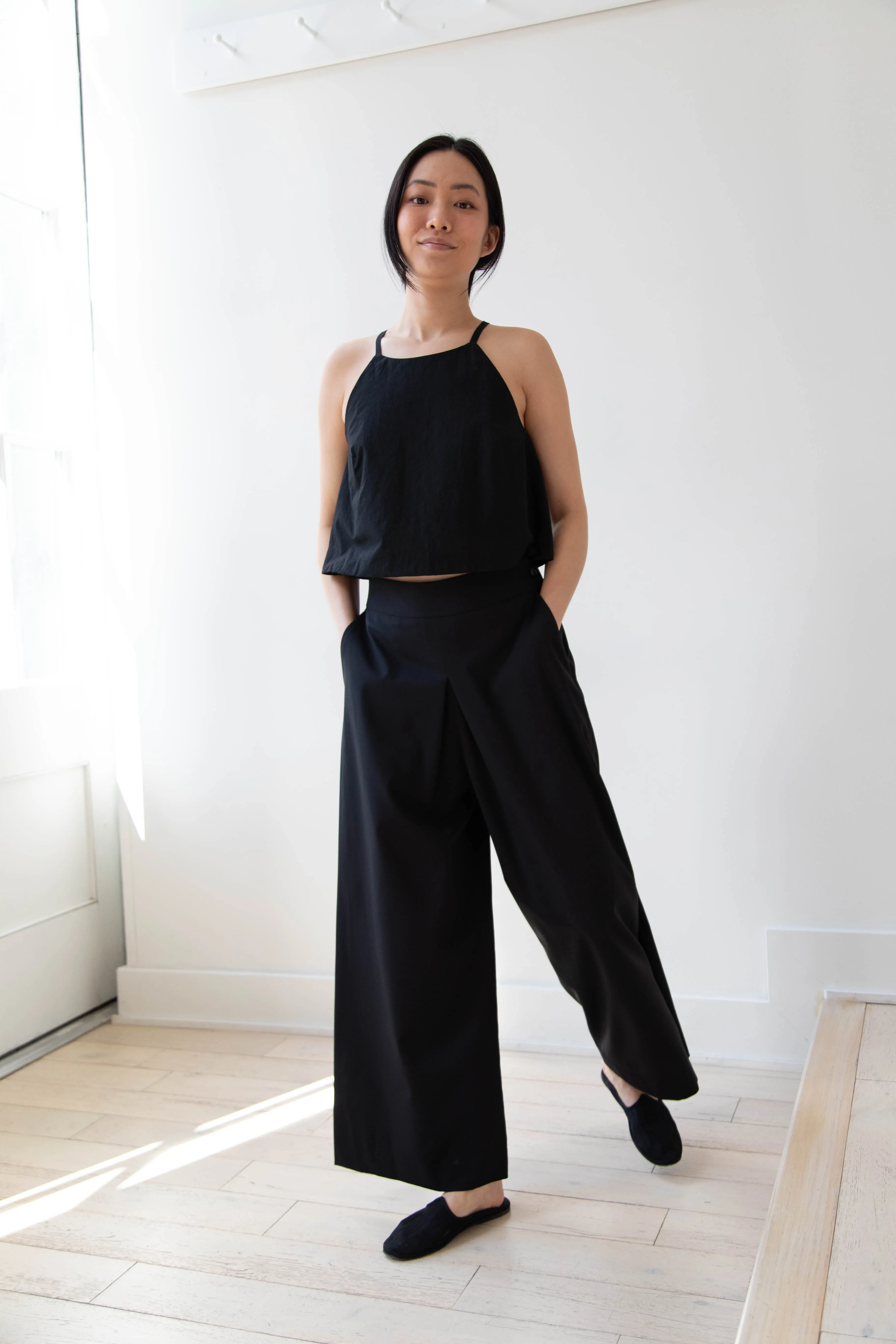 Arts & Science | Back Gum Tuck Culottes in Black