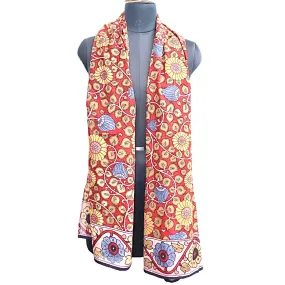 Autumn flora – Limited Edition Hand Painted Cotton Scarf (HS0013)