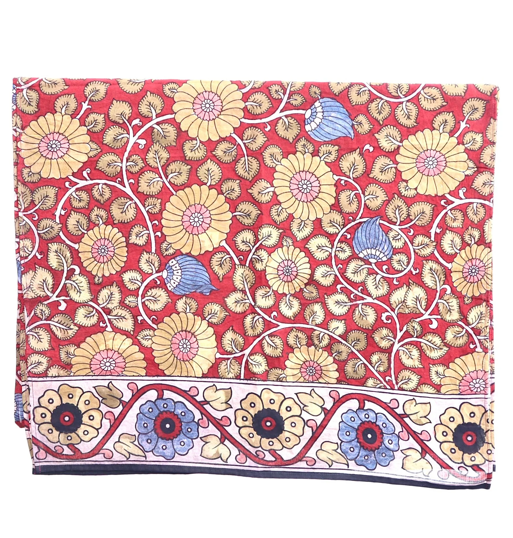 Autumn flora – Limited Edition Hand Painted Cotton Scarf (HS0013)