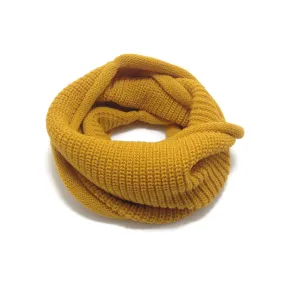 Baby Knit Infinity Scarf Toddler Neck Warmer | Yellow