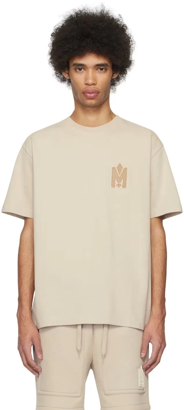 Beige Fur Logo Tee (Trench) - MP0015460281