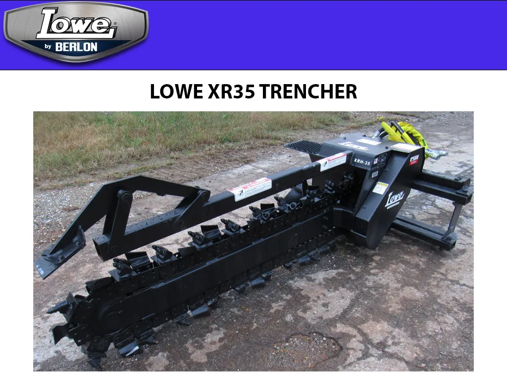 BERLON LOWE XR35 Trencher for skid steer