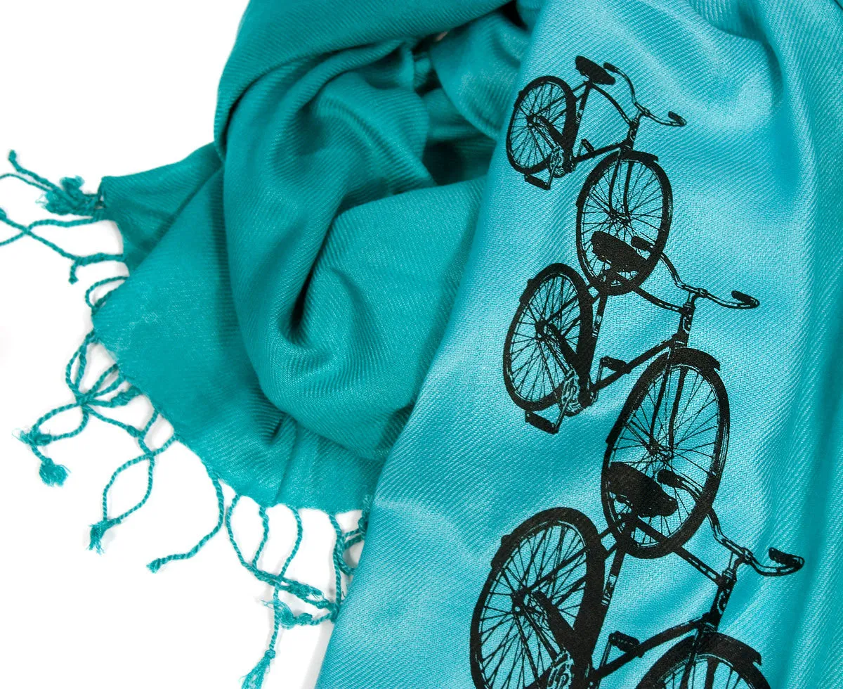 Bicycle Scarf. Triple Cruiser pashmina.