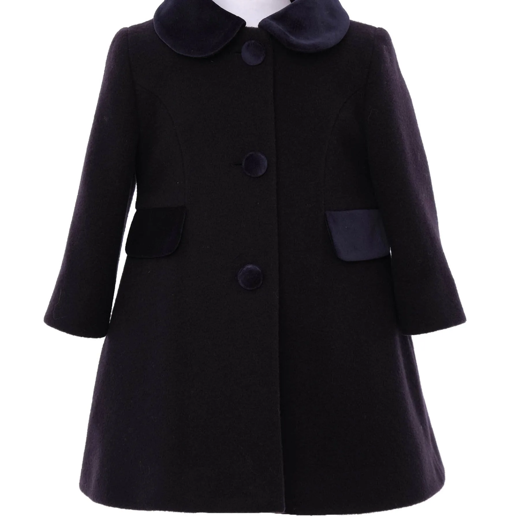 Bimbalo - Traditional Wool Coat - Navy