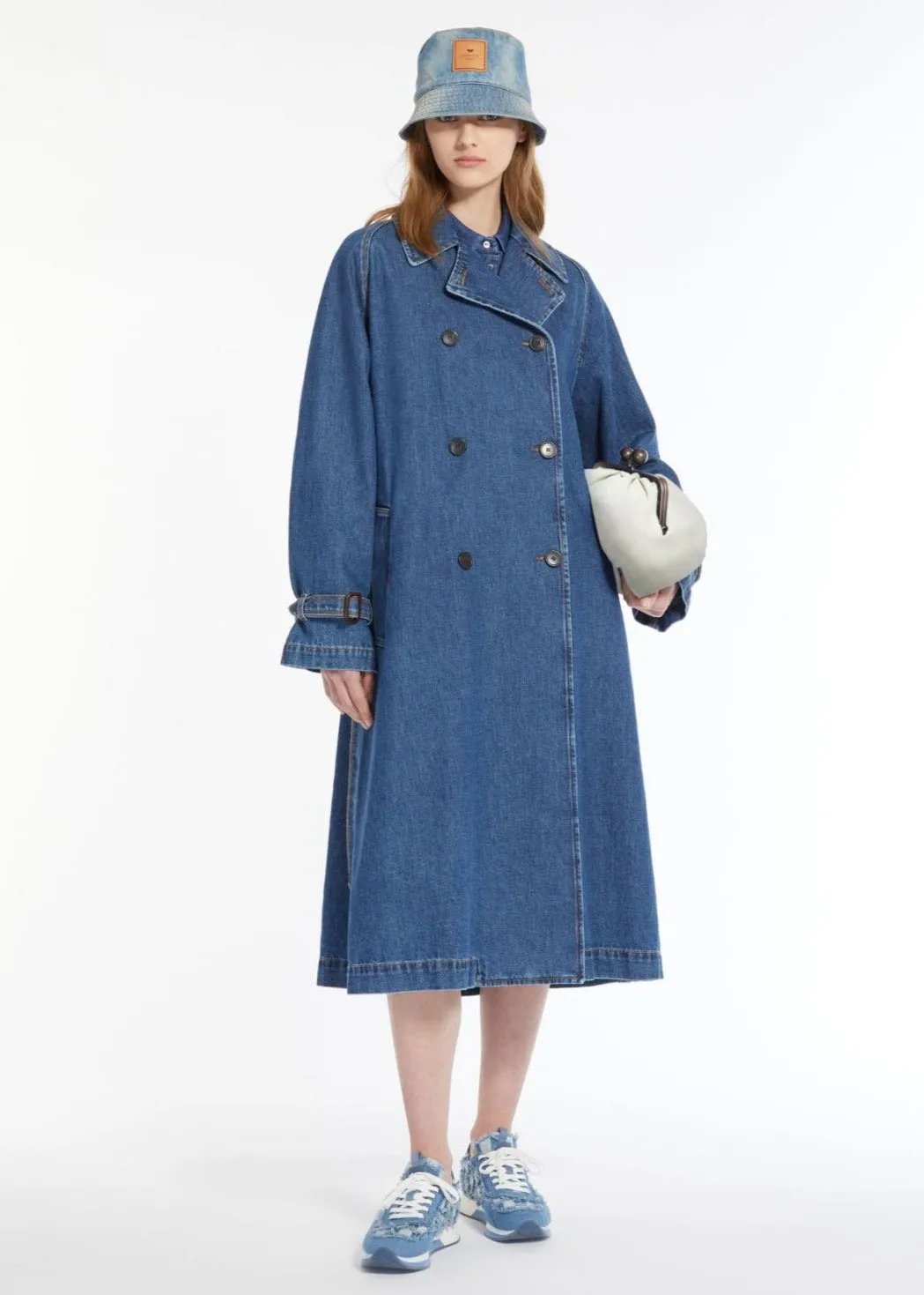 BLASY MIDI LENGTH DENIM COAT