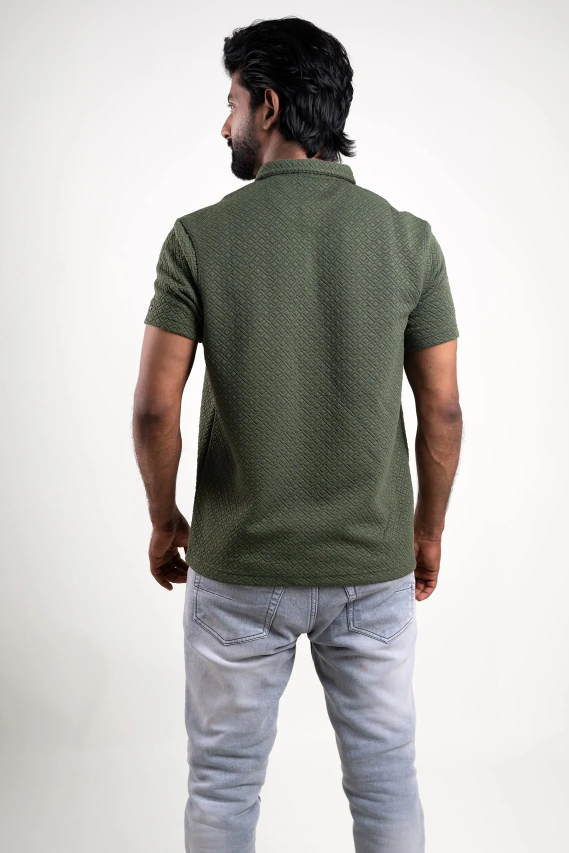 Boldman Pro Olive Green Polo Tshirt  For Men