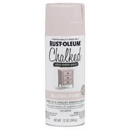 Chalked 1-Coat Spray Paint, Ultra Matte Blush Pink, 12-oz.