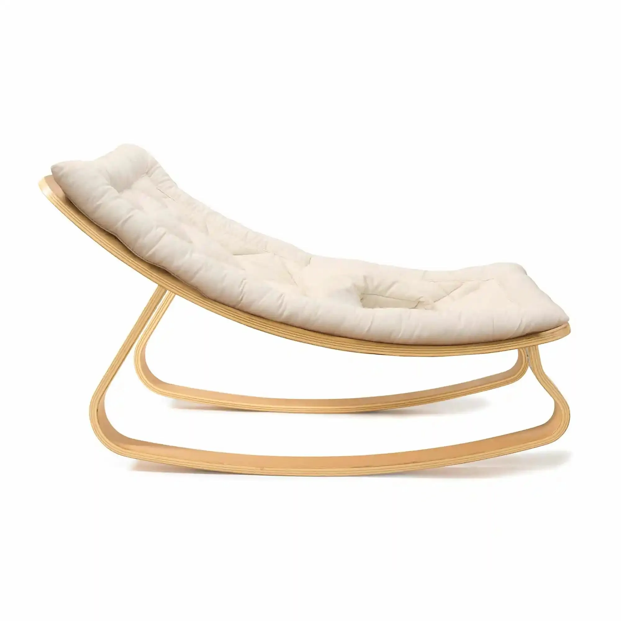 Charlie Crane LEVO Rocker with Organic White cushion