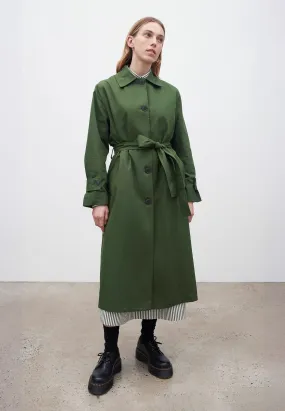 Cleo Trench Coat - Deep Green