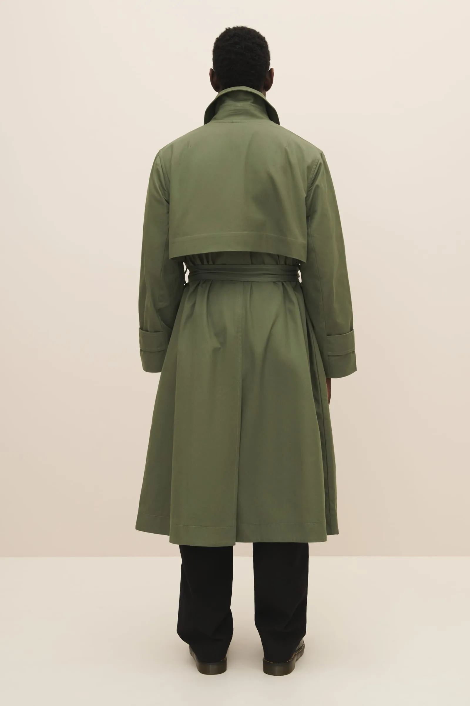 Cleo Trench Coat - Sage