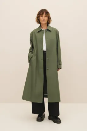 Cleo Trench Coat - Sage