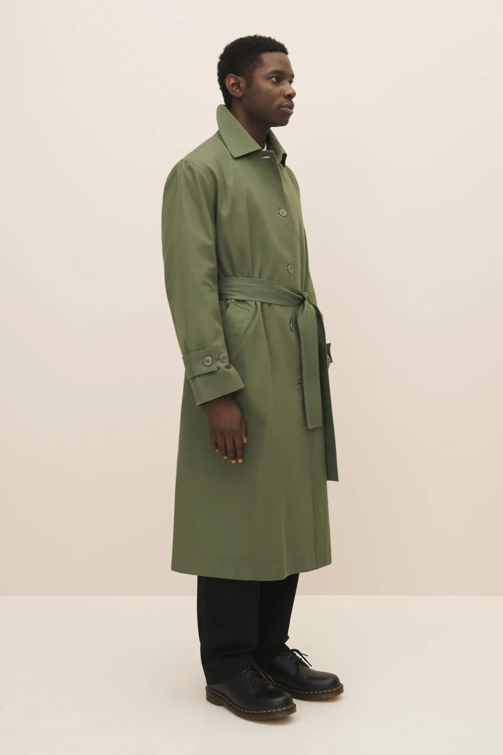 Cleo Trench Coat - Sage