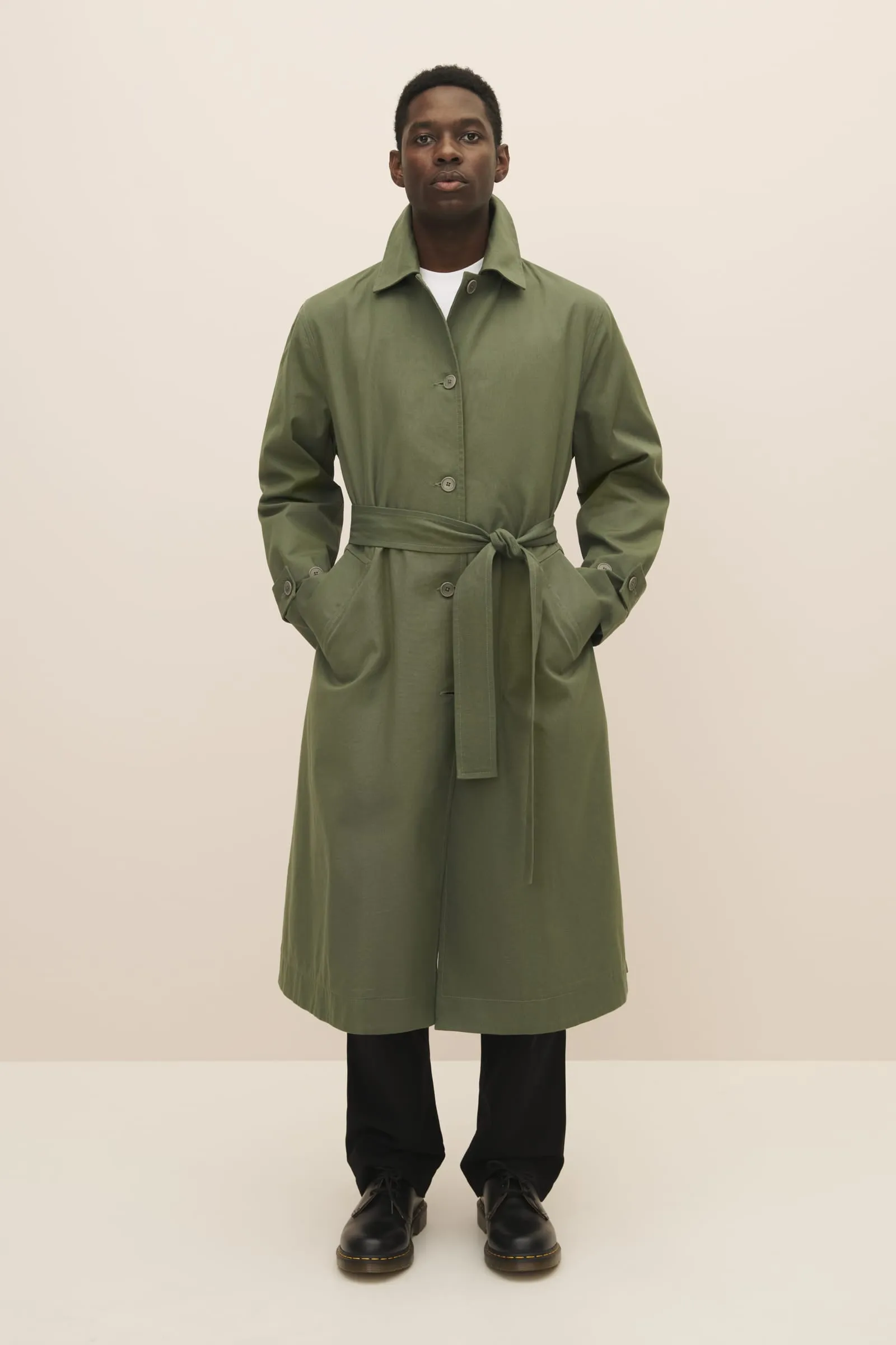 Cleo Trench Coat - Sage