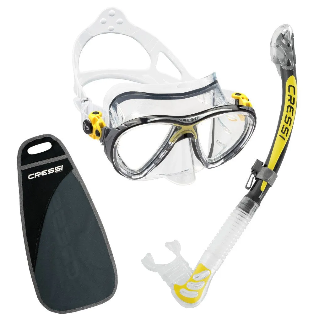 Cressi Big Eyes Evo   Alpha Ultra Dry Mask & Snorkel Set