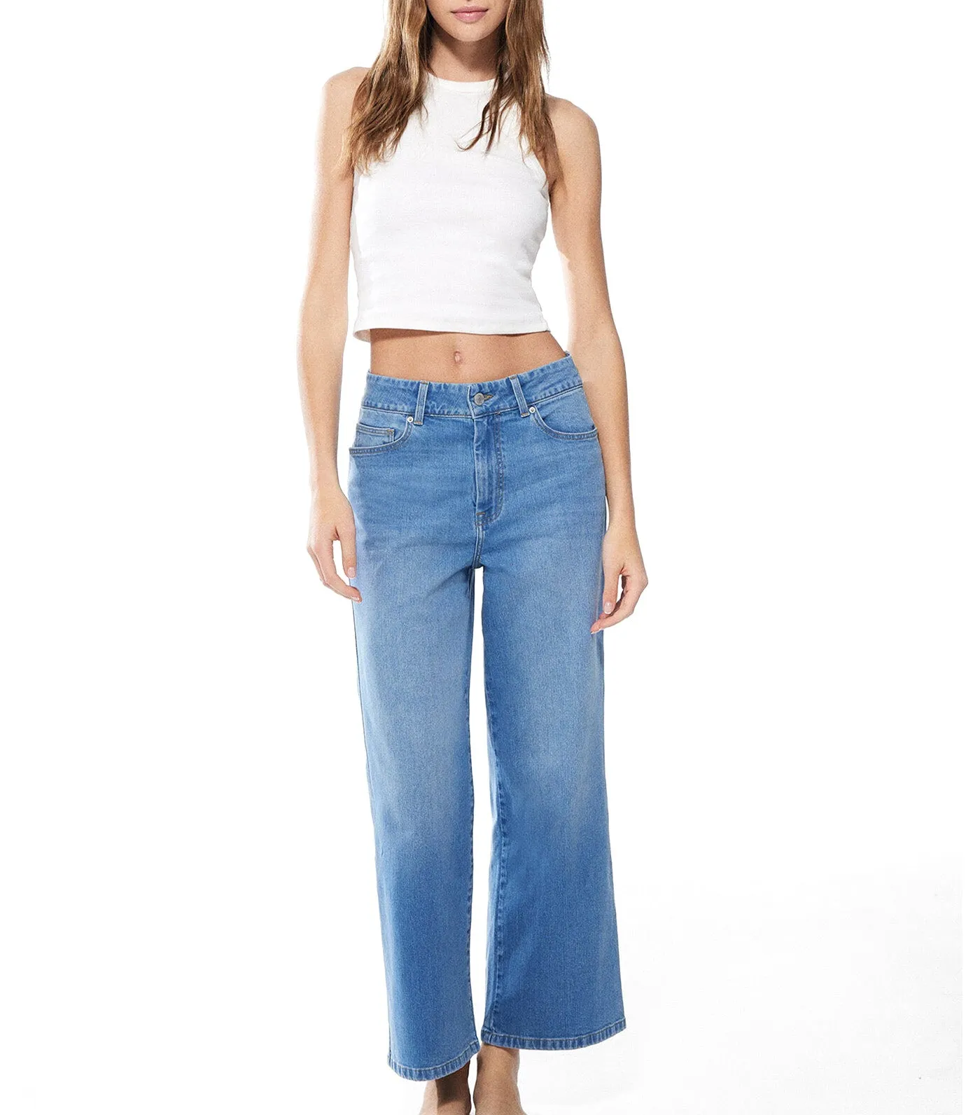 Culotte Jeans Medium Blue