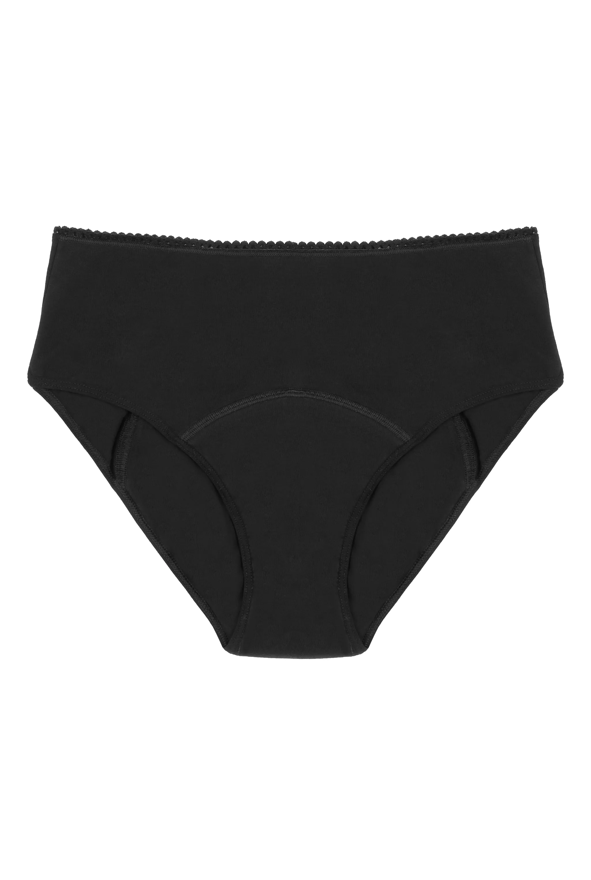 Culotte menstruelle Taille Haute - Flux Nuit | Pirate Black