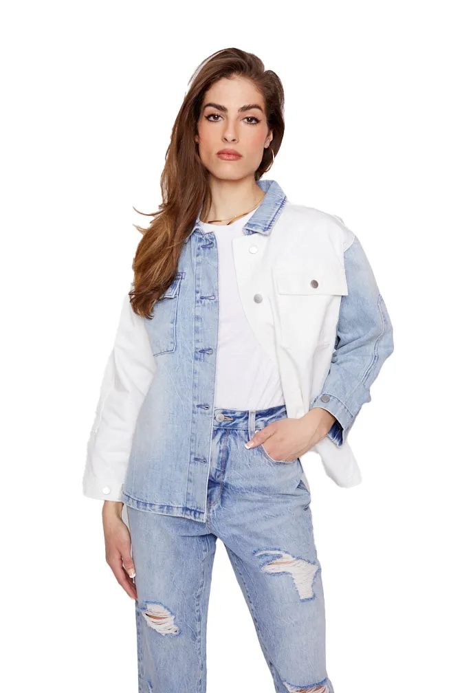 Denim Mix Shacket