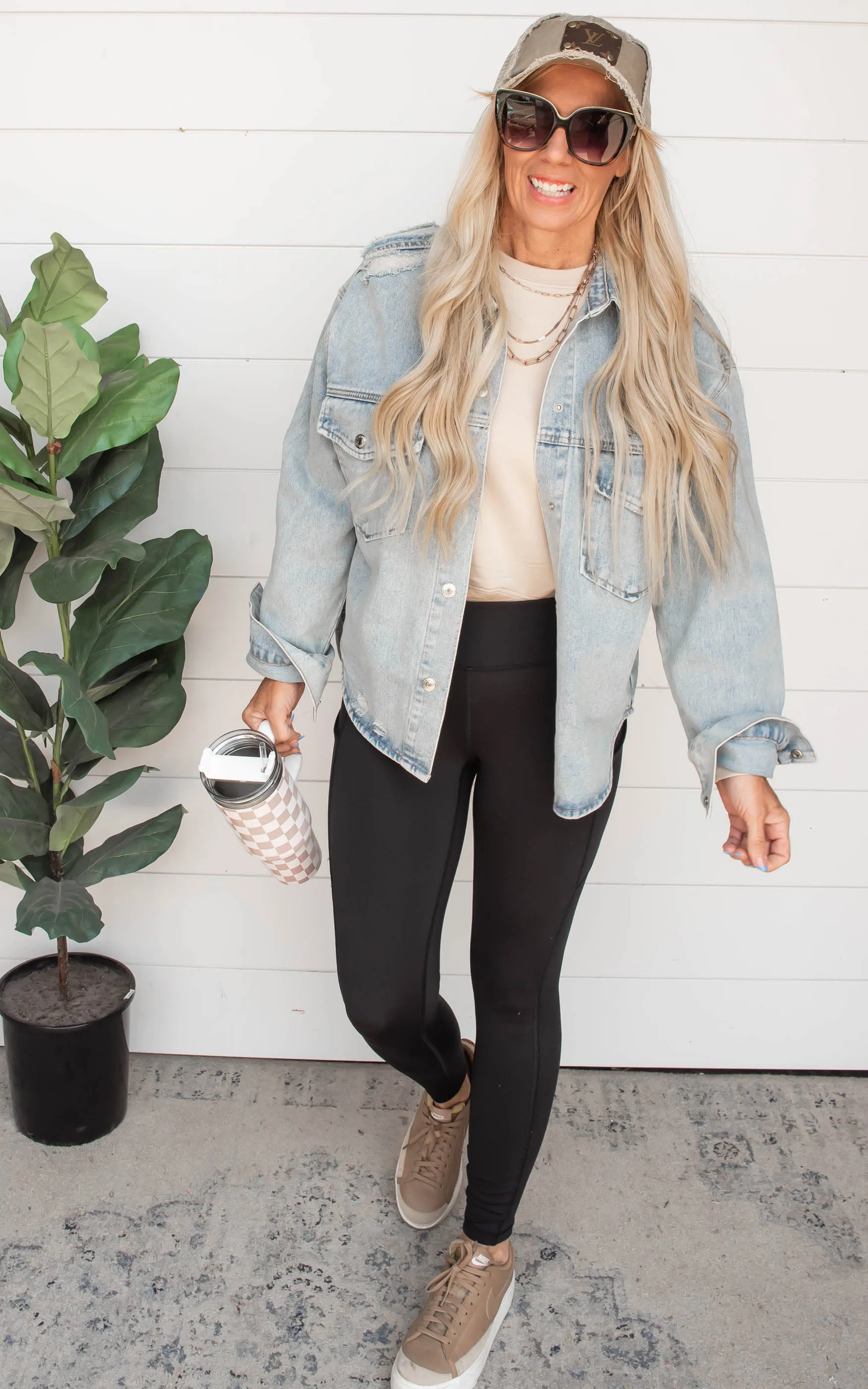 Distressed Washed Denim Jacket - Final Sale