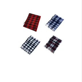 Double-sided Flannel Plaid Scarf For Men And Women, Perfect For Autumn And Winter Seasons