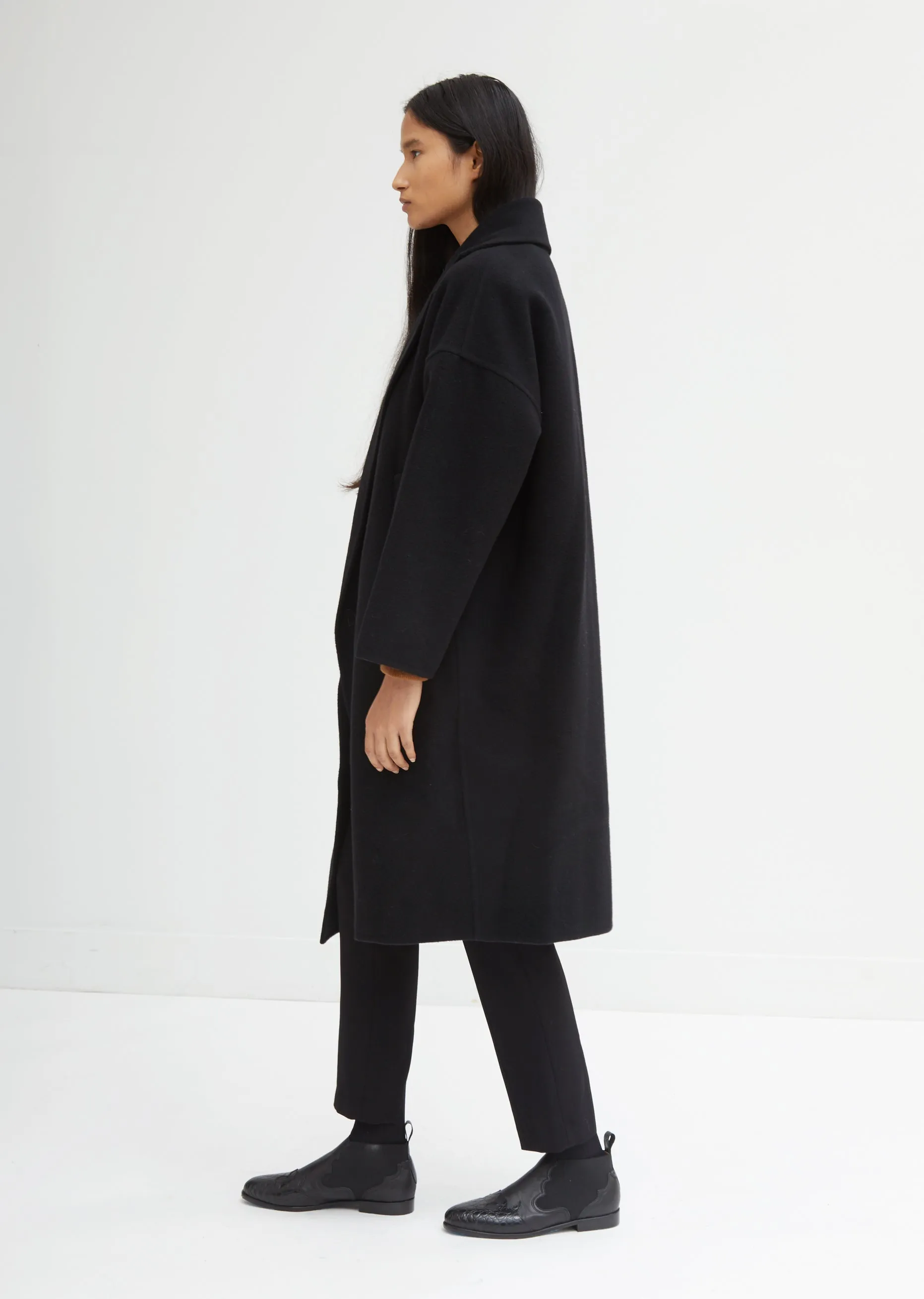 Double Wool Oversized Coat