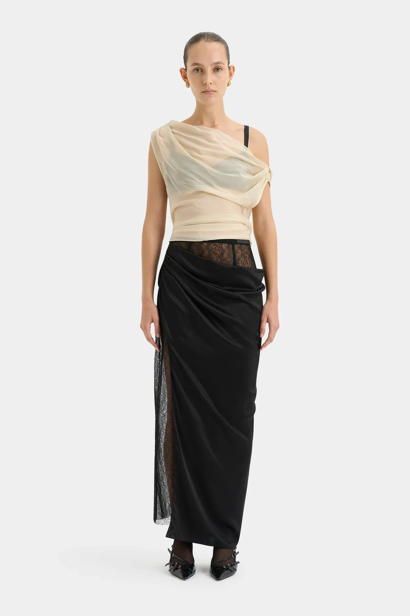 DUNYA DRAPED SKIRT