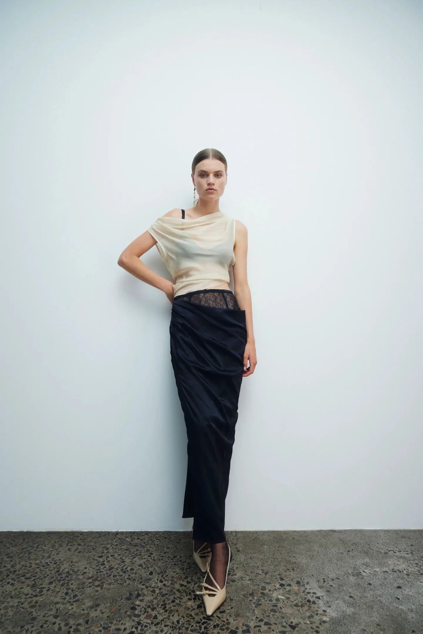 DUNYA DRAPED SKIRT