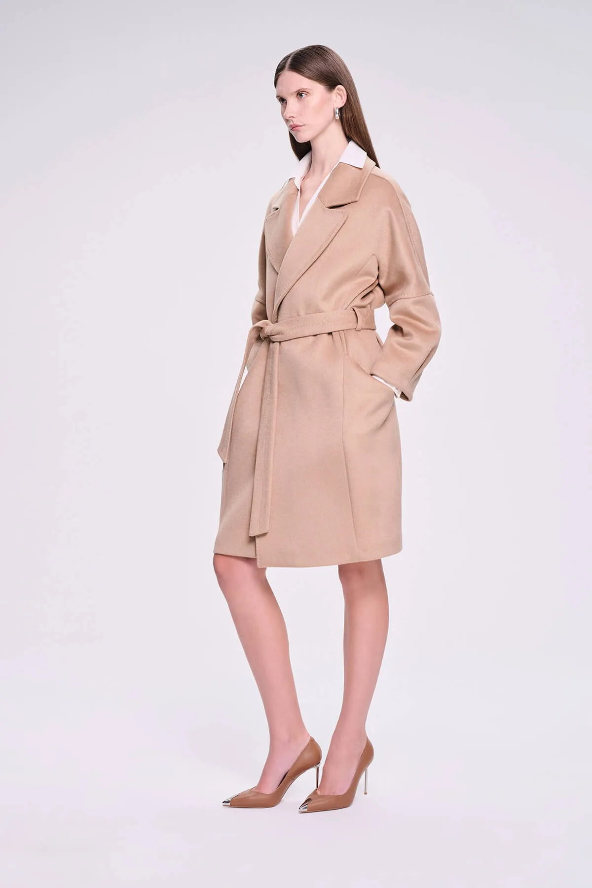 Dynamic Fit Sofia Cachet Wool Blend Camel Coat