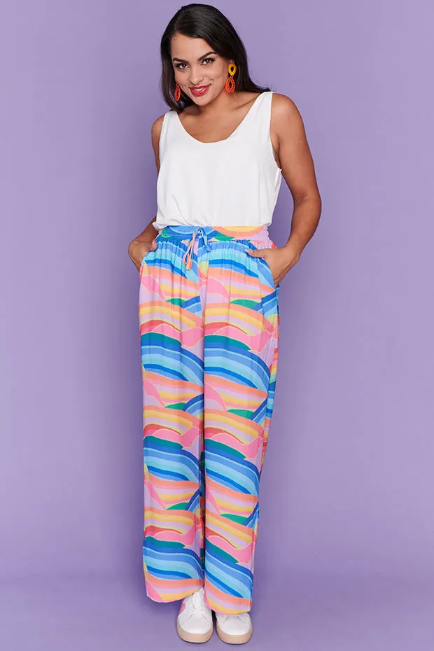 Elise Rainbowscape Pants