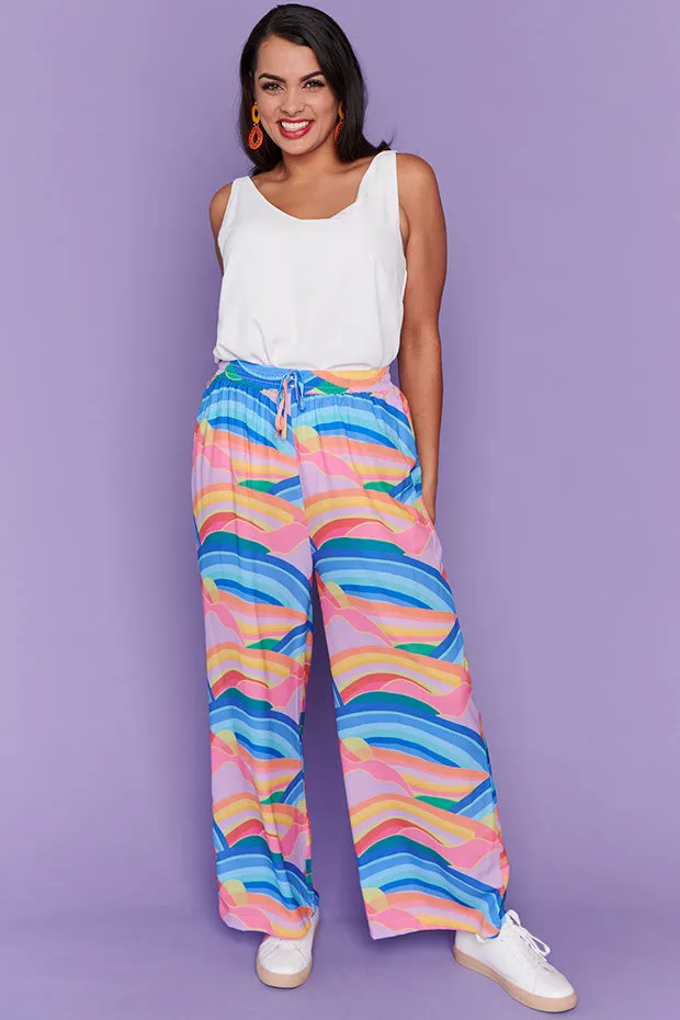 Elise Rainbowscape Pants