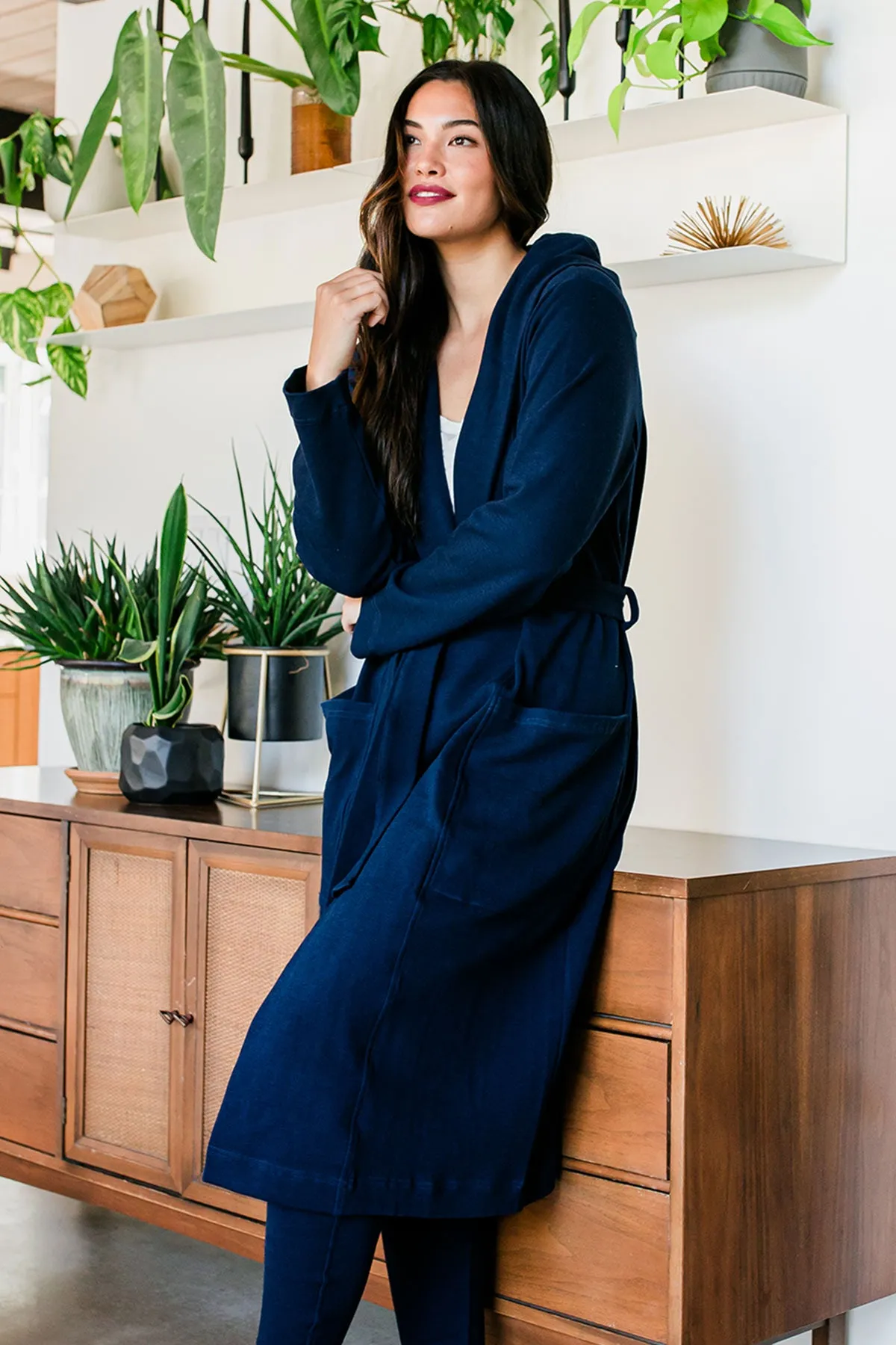 Elliot Bamboo & Organic Cotton Sweatshirt Hooded Robe