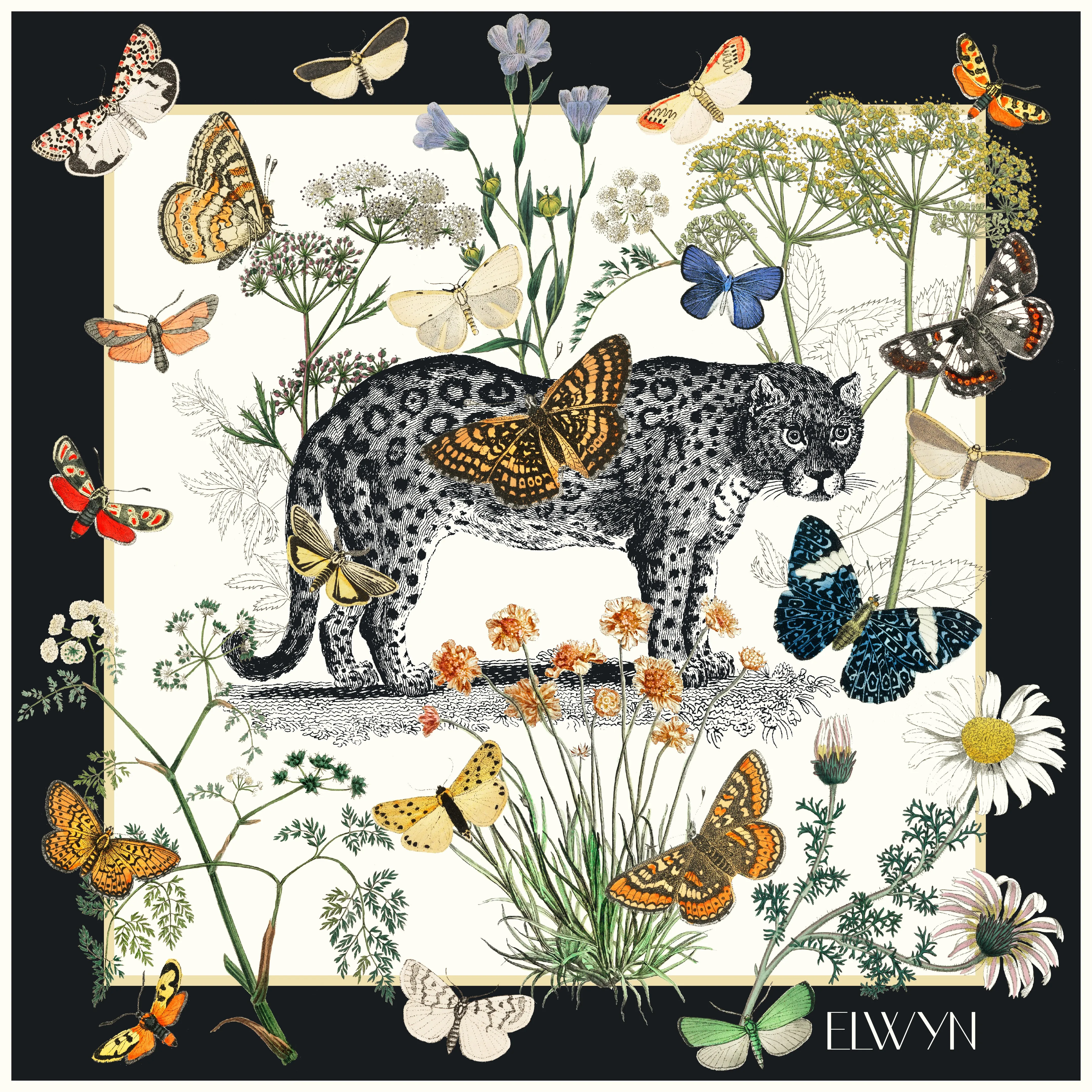 Elwyn Leopard Garden Bandana