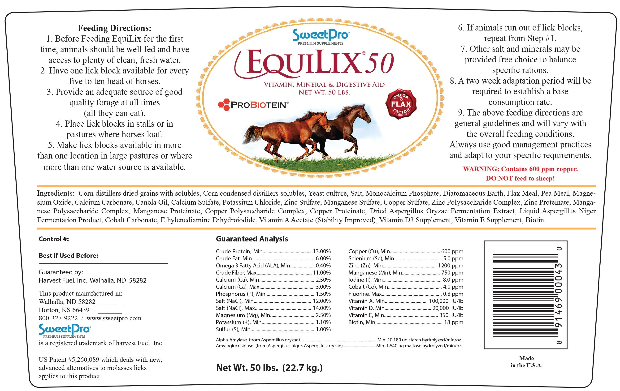 EquiLix Horse Mineral Tub 50lb