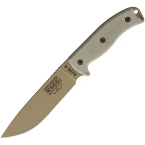 ESEE Knives Model 6 FDE 1095HC Micarta Scales