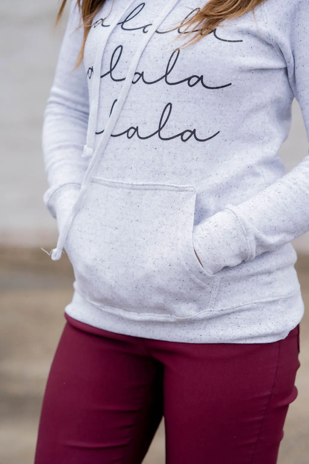 Falala Graphic Cowl Neck Sweatshirt