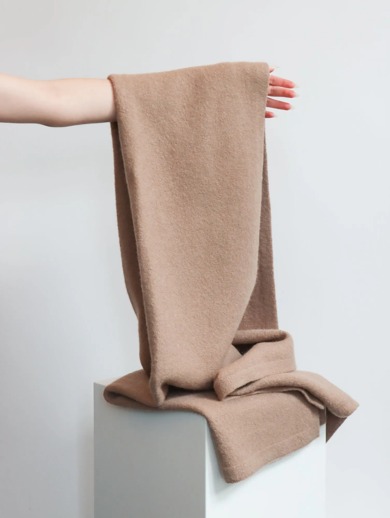 Felt Wide Scarf in Cork by Lauren Manoogian