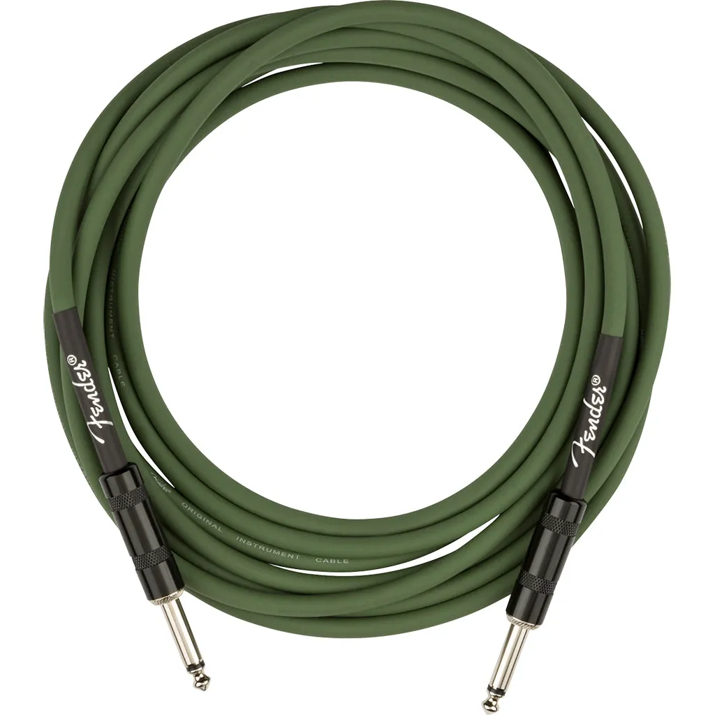 Fender - Strummer Pro 13' Instrument Cable, Drab Green