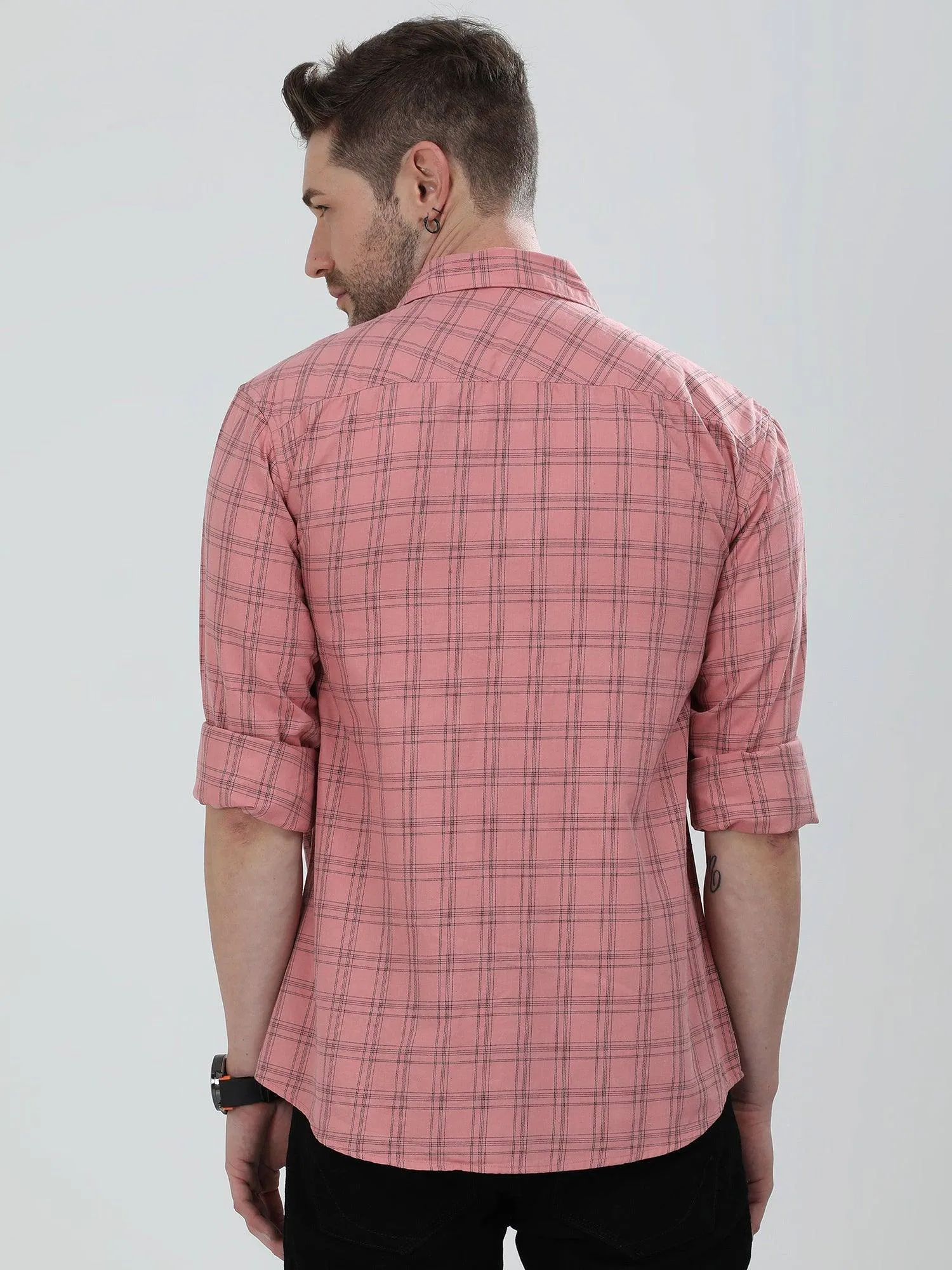 Flamingo Checkered Cotton Shirts