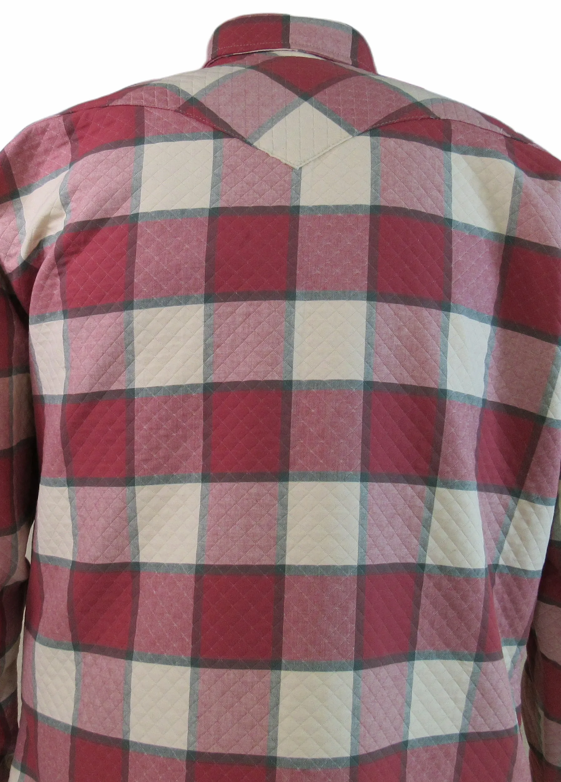 Flying R Ranchwear - Quilted Plaid Outershirt - The Sage - Long Sleeve