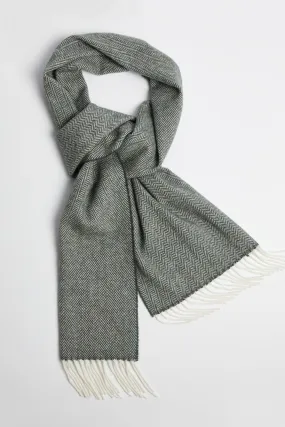 Foxford  Lambswool Scarf | Mallard Green